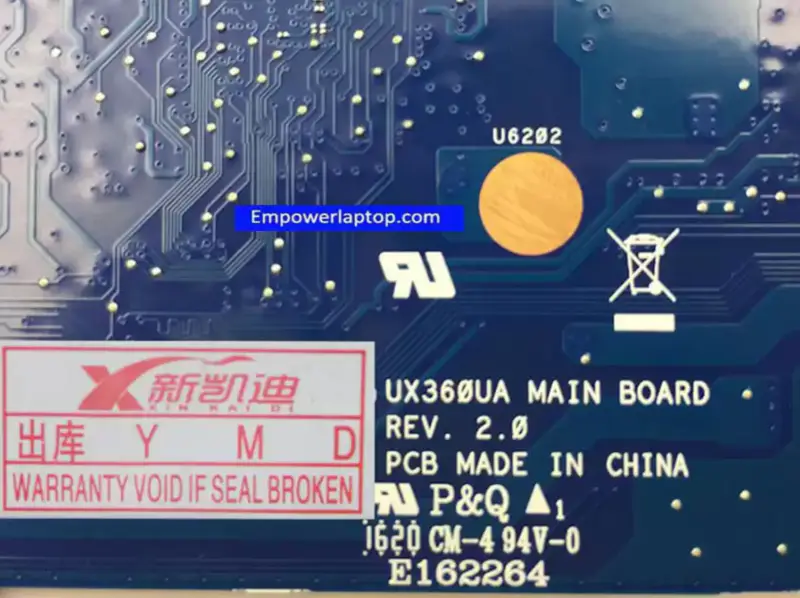 Μητρική πλακέτα ASUS UX360UAK UX360UA UX360U i7-7500U με 16G RAM on board