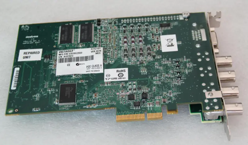 MATROX V10 Y7231-03 VI07IAOA/F* Κάρτα PCIE DAQ