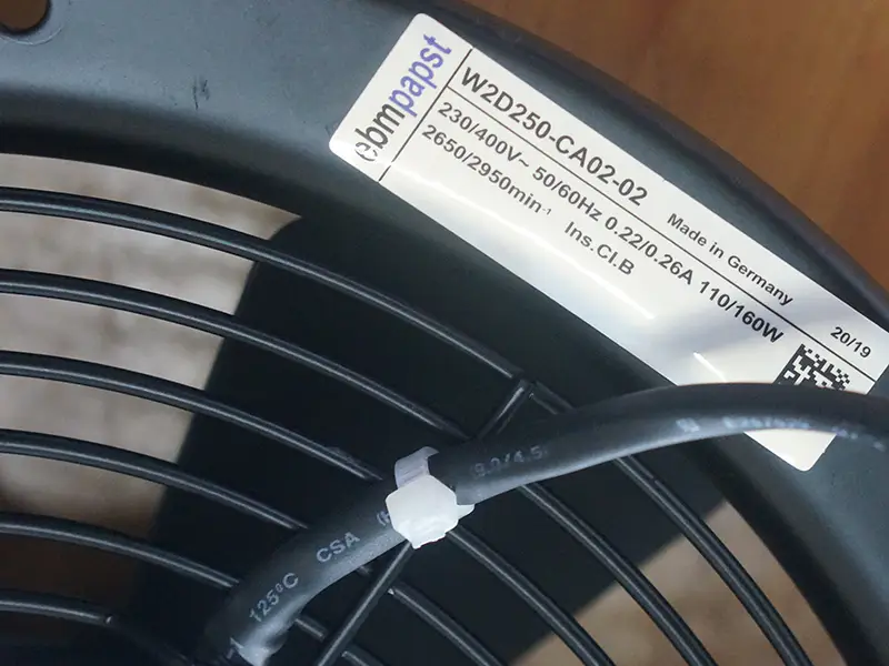 Ανεμιστήρας Ebmpapst W2D250-CA02-02