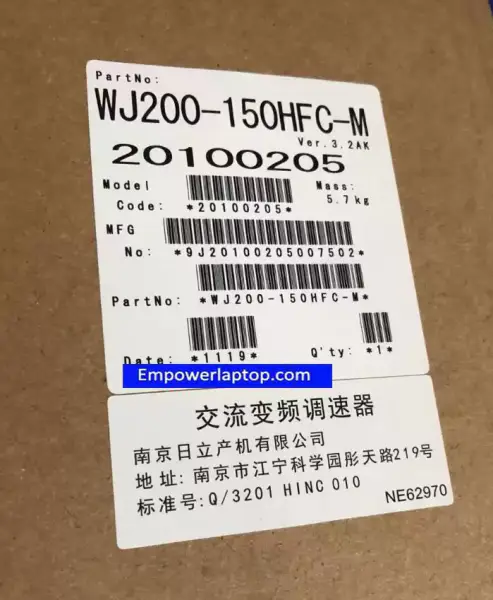 HITACHI INVERTER WJ200-150HFC-M 15KW ΝΈΟ