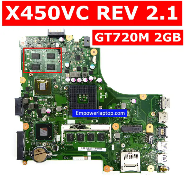 Μητρική πλακέτα Asus X450VC GT720M 2GB για φορητό υπολογιστή ASUS X450VC X450V X450 A450V