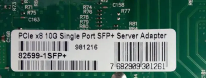 X520-DA1 E10G41BTDA OEM 10Gb Ethernet Converged Network Adapter