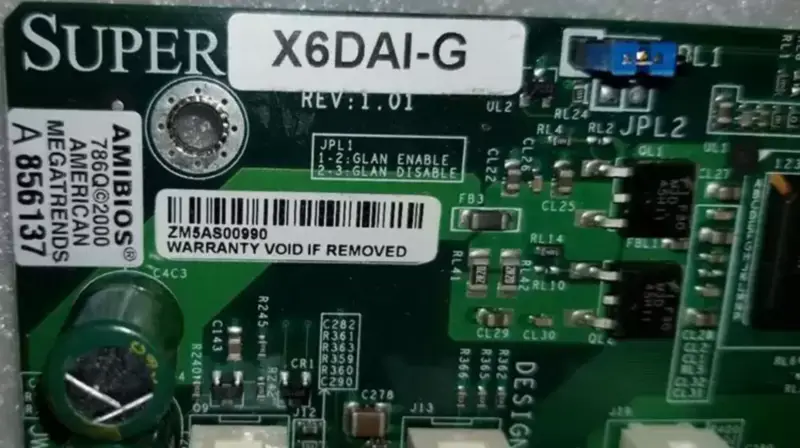 SuperMicro X6DAI-G motherboard Socket 604 Dual Xeon 800 FSB