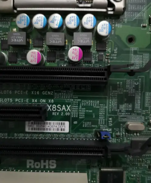 SuperMicro X8SAX REV 2.00 Μητρική κάρτα διακομιστή LGA 1366 X58 DDR3