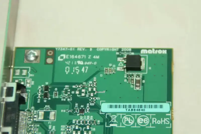 Βιομηχανική μητρική πλακέτα Matrox Y7347-01 REV.B PCIE/ADP