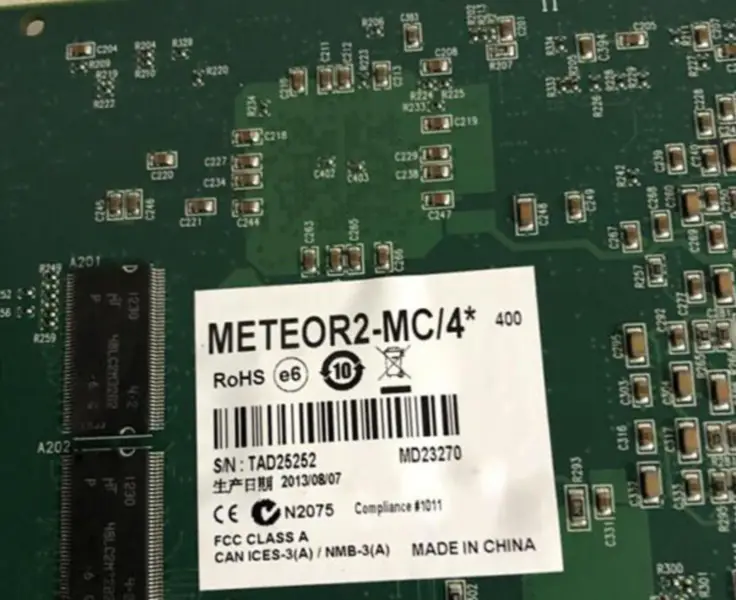 Βιομηχανική μητρική πλακέτα Matrox METEOR2-MC/4* Y751-04 REV.A