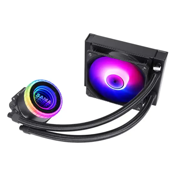 Led φώτα ανεμιστήρα υγρού ψύκτη νερού Cpu
