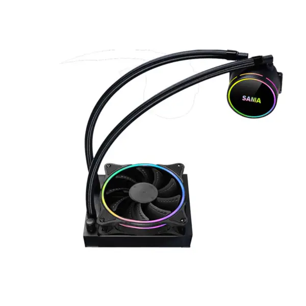Sama 120mm Radiator Rainbow Pc Para Cpu Rgb Liquid Cooler Block Computer Cpu Water Coolers