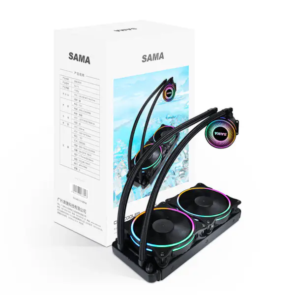 Sama Aio Cpu 240mm Radiator Heatsink Liquid Rgb Cooler Cpu Water Cooling Radiator Pc Gaming