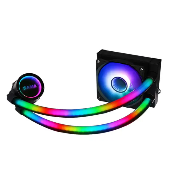 Sama Custom Best Copper Radiator Heatsinks Cpu Cooler Fan Air And Liquid Cooling Case For Sale