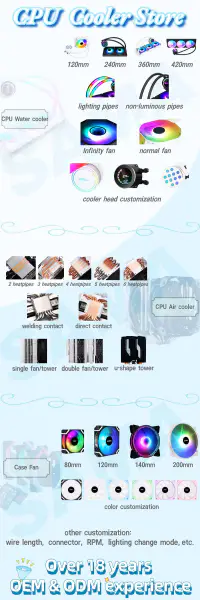 Sama Custom Rgb Cpu Cooler Cpu Cooler Pc For Desktop Case