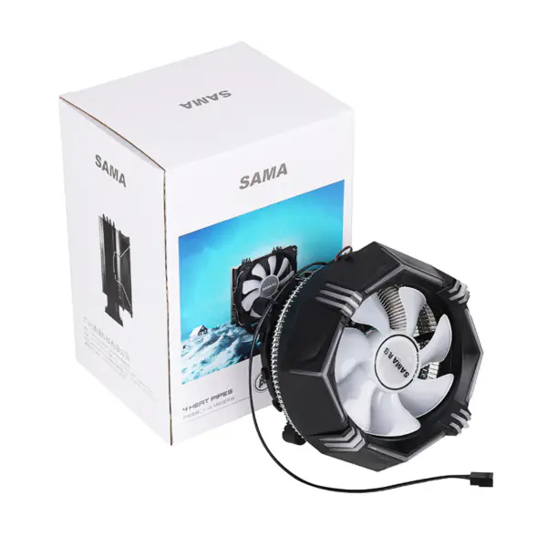 Sama 12v Rgb Cpu Air Cooler For Computer Case