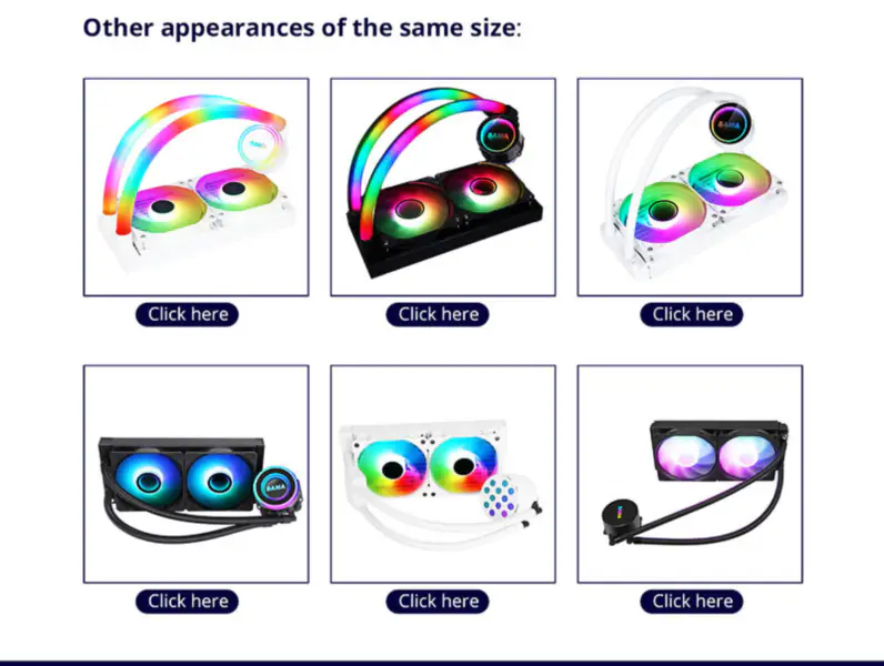 Sama Aio 240mm Lcd Screen Water Cooling System Cooling Pc Water Cooling Heatdink Cpu