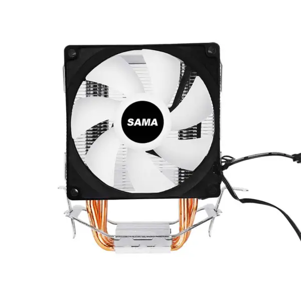 Sama 3 Black Heat Pipes Cpu Air Cooler Laptop Cpu Cooler 35.07cfm Argb Effect Cpu Cooler