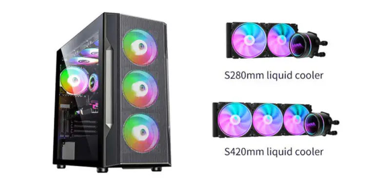 Sama 420mm ψυγείο Pc Cpu υγρής ψύξης 420 χιλιοστών