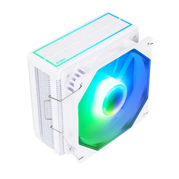 Sama Black Rainbow Rgb Gaming Computer Cooling Radiator Heat Pipe Processor Air Cooling Cpu Air Coolers With 4 Copper Pipe