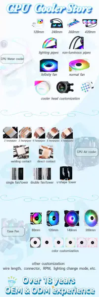 Sama 4heatpipes 90mm Argb Fan Cpu Radiator Cpu Air Cooler For Arocessor