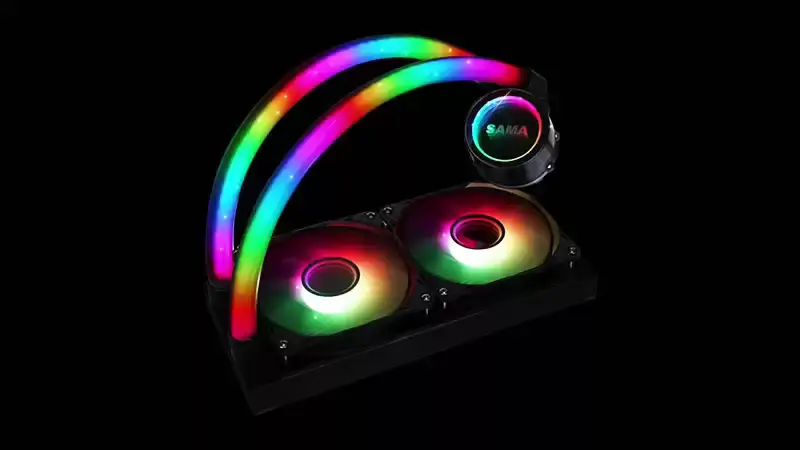 Sama Customized 240mm Rgb Lighting Liquid Aio Cooler Cpu Liquid Cooler Water Cooling Liquid Cooler For Pc