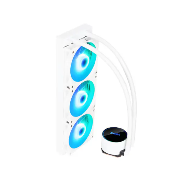 Sma Display Cpu Core Temperature Liquid Cooler 50000hrs Cpu Cooler Rgb Customizable Logo Argb Cpu Cooler