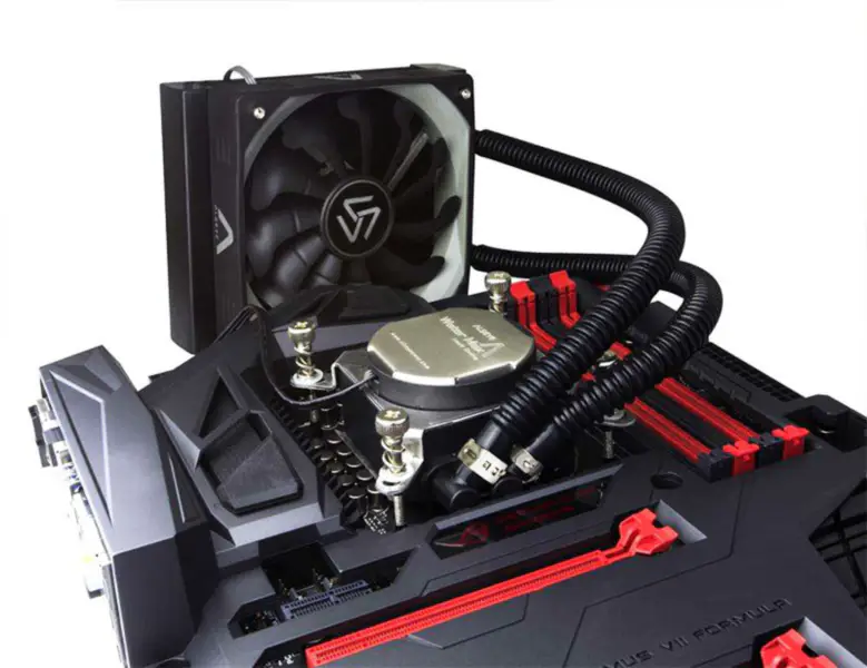 Υγρός ψύκτης Watermax120 Cpu με υψηλής απόδοσης υγρό ψύξης νερού ψύξης υπολογιστή Fan12cm Pwm 4pin ψυγείο αλουμινίου Pwm 4pin
