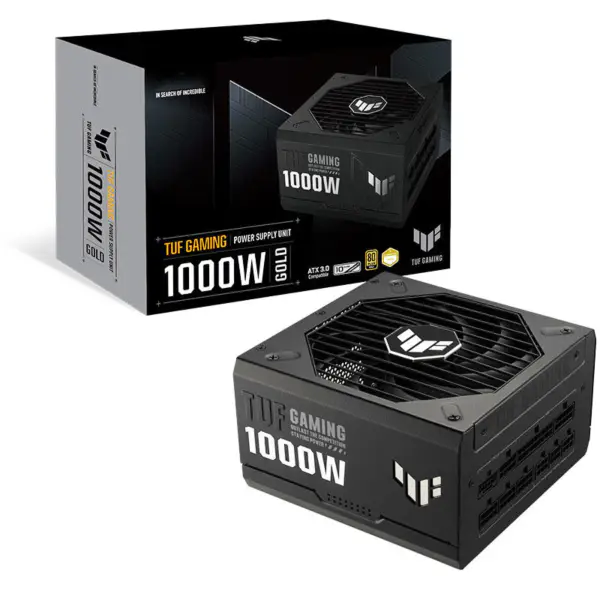 AsUs Μονάδες τροφοδοσίας Tuf Gaming 1000g 1000w Τροφοδοτικό υπολογιστή παιχνιδιών Tuf-gaming-1000g 1000w Atx3.0 Pcb 80plus