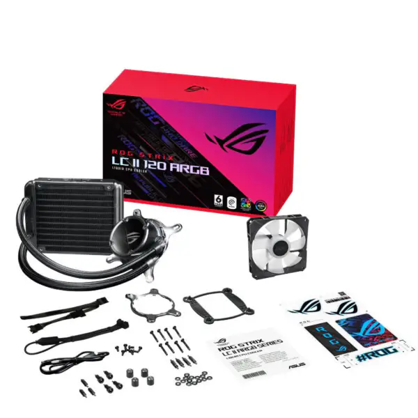 AsUs Rog Strix Lc Ii 120 Argb Ενσωματωμένο ψυγείο ψύξης νερού Cpu Asetek Ψύξη επεξεργαστή Asetek