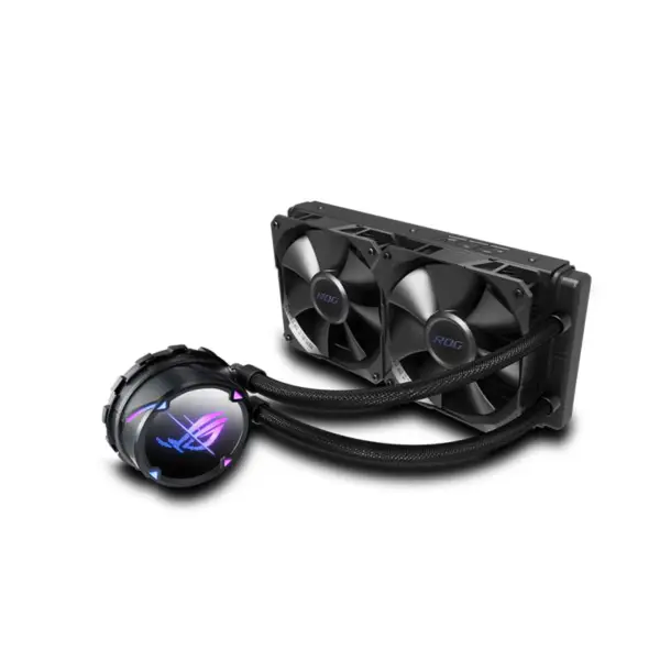 AsUs Rog Strix Lc Ii 240 2fans Ενσωματωμένο υδρόψυκτο ψυγείο Cpu Asetek 7th Pwm Dc Cpu Cooling Fan