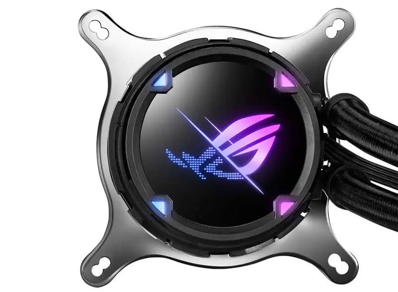 AsUs Rog Strix Lc Ii 240 2fans Ενσωματωμένο υδρόψυκτο ψυγείο Cpu Asetek 7th Pwm Dc Cpu Cooling Fan