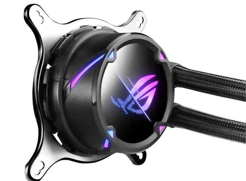 AsUs Rog Strix Lc Ii 240 2fans Ενσωματωμένο υδρόψυκτο ψυγείο Cpu Asetek 7th Pwm Dc Cpu Cooling Fan