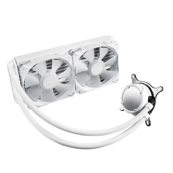 AsUs Rog Strix Lc Ii 240 Argb White Edition 2fans Ενσωματωμένο υδρόψυκτο ψυγείο Cpu Cooling Fan