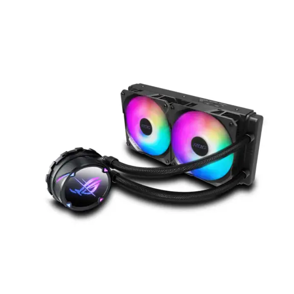 AsUs Rog Strix Lc Ii 240 Argb 2fans Ενσωματωμένο υδρόψυκτο ψυγείο Cpu Asetek 7th Pwm Dc Cpu Cooling Argb Fan