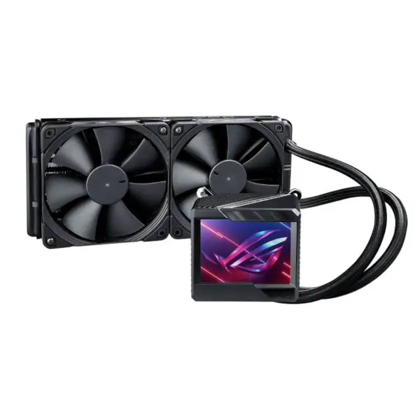 AsUs Rog Ryujin Ii 240 2fans Ενσωματωμένο ψυγείο ψύξης νερού 12th Gen Cpu Asetek 7th Gen 3.5in Lcd Cpu Cooling