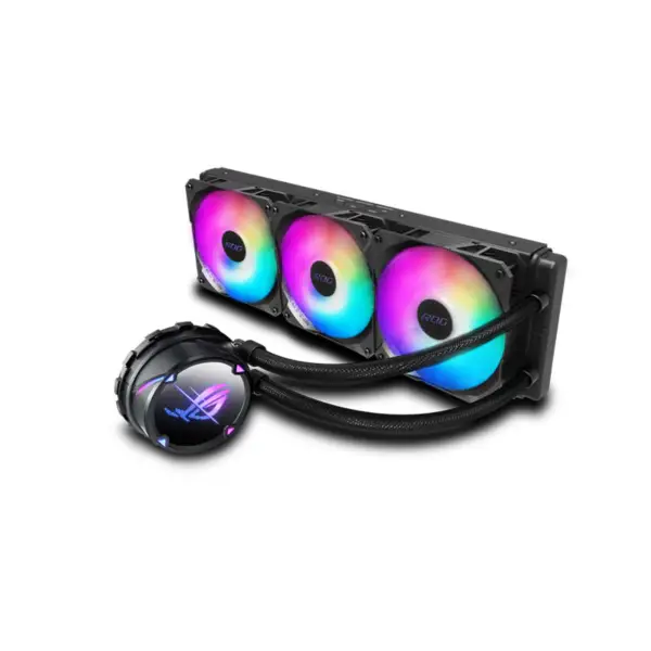 AsUs Rog Strix Lc Ii 360 Argb 3fans Ενσωματωμένο υδρόψυκτο ψυγείο 12th Gen Cpu Asetek 7th Pwm Dc Cpu Cooling Argb Fan