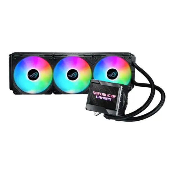 AsUs Rog Ryujin Ii 360 Argb 3fans Ενσωματωμένο υδρόψυκτο ψυγείο 12th Gen Cpu Asetek 7th Gen 3.5in Lcd Pwm Dc Argb Cool Fan