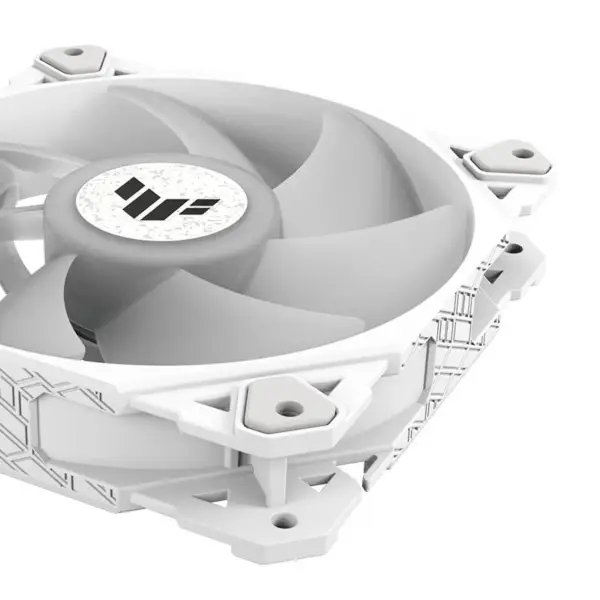 AsUs Tuf Gaming White Heroic Light Tf120 ανεμιστήρας πλαισίου 3 τεμάχια Argb ανεμιστήρα με ελεγκτή φωτισμού Tuf Gaming Tf120 Argb 3in1